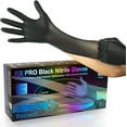 thumbnail image 1 of Raxwell Unisex Disposable Nitrile Gloves, Black, 1 of 10