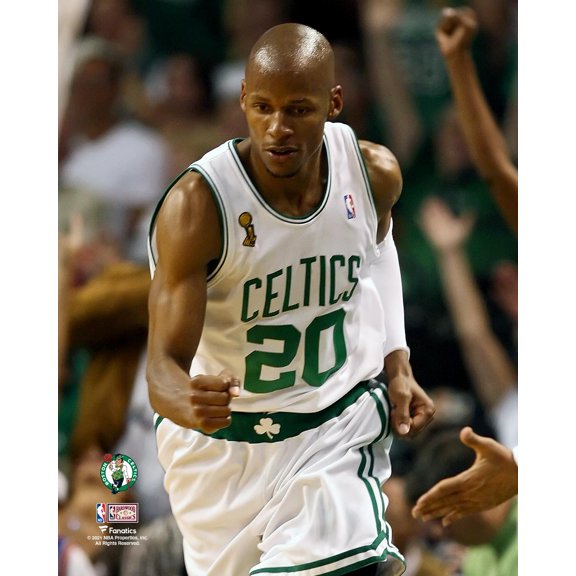 Ray Allen Boston Celtics Unsigned 2008 NBA Finals Game 6 Reaction Photograph