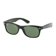 Ray-Ban 0RB2132 901 58 Black/Crystal Green New Wayfarer Icons Sunglasses