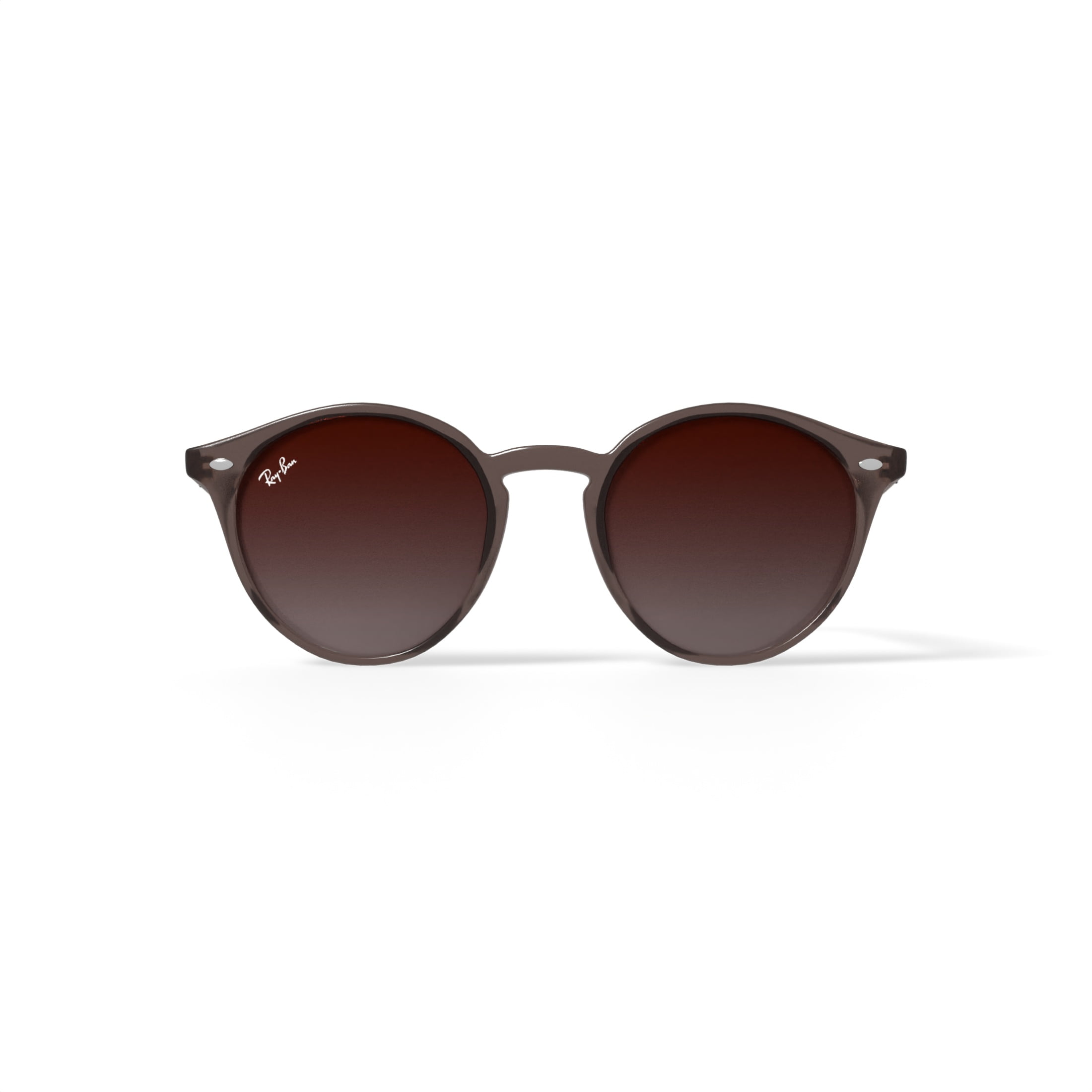 【値下げ‼️】Ray-Ban ブラウン ラウンドサングラス　RB2180 RB2180 Highstreet Polarized sunglasses Shiny Dark Havana