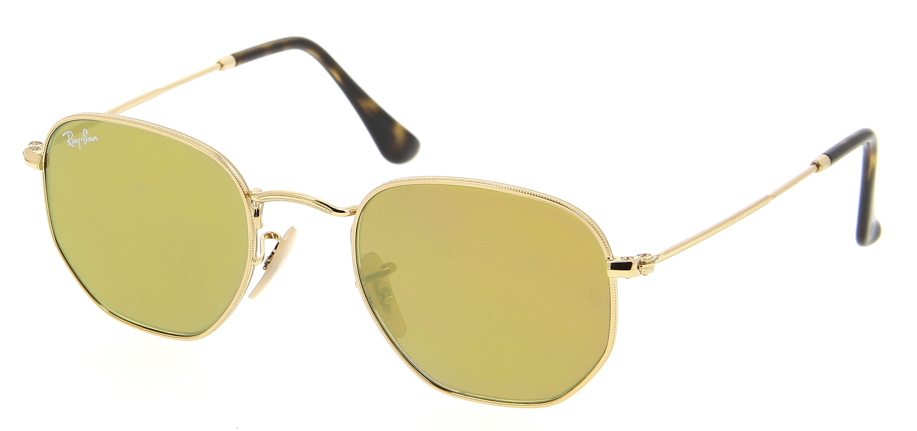 Ray-Ban RB3548N Hexagonal Flat Lenses Sunglasses Gold  display picture 1