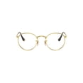 thumbnail image 1 of Ray-Ban Round Metal Prescription Eye Glasses with Metal Frames and Case, Arista Gold, Size 50, 1 of 8