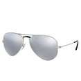 thumbnail image 1 of Ray-Ban AVIATOR MIRROR 58mm Silver w/ Polarized Grey Classic Sunglasses, 1 of 3