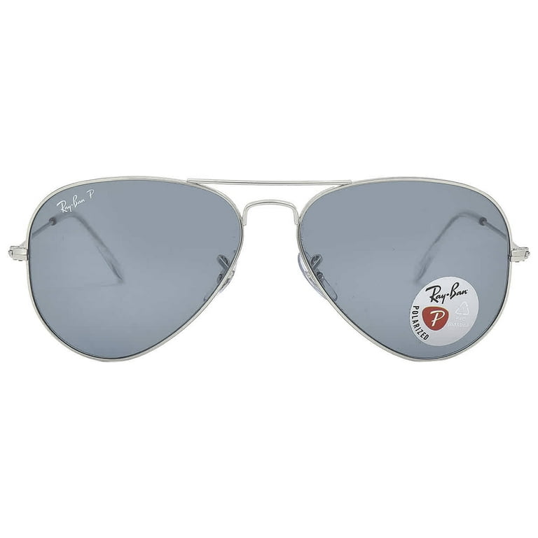 Ray Ban Aviator Classic Polarized Blue Unisex Sunglasses  display picture 2