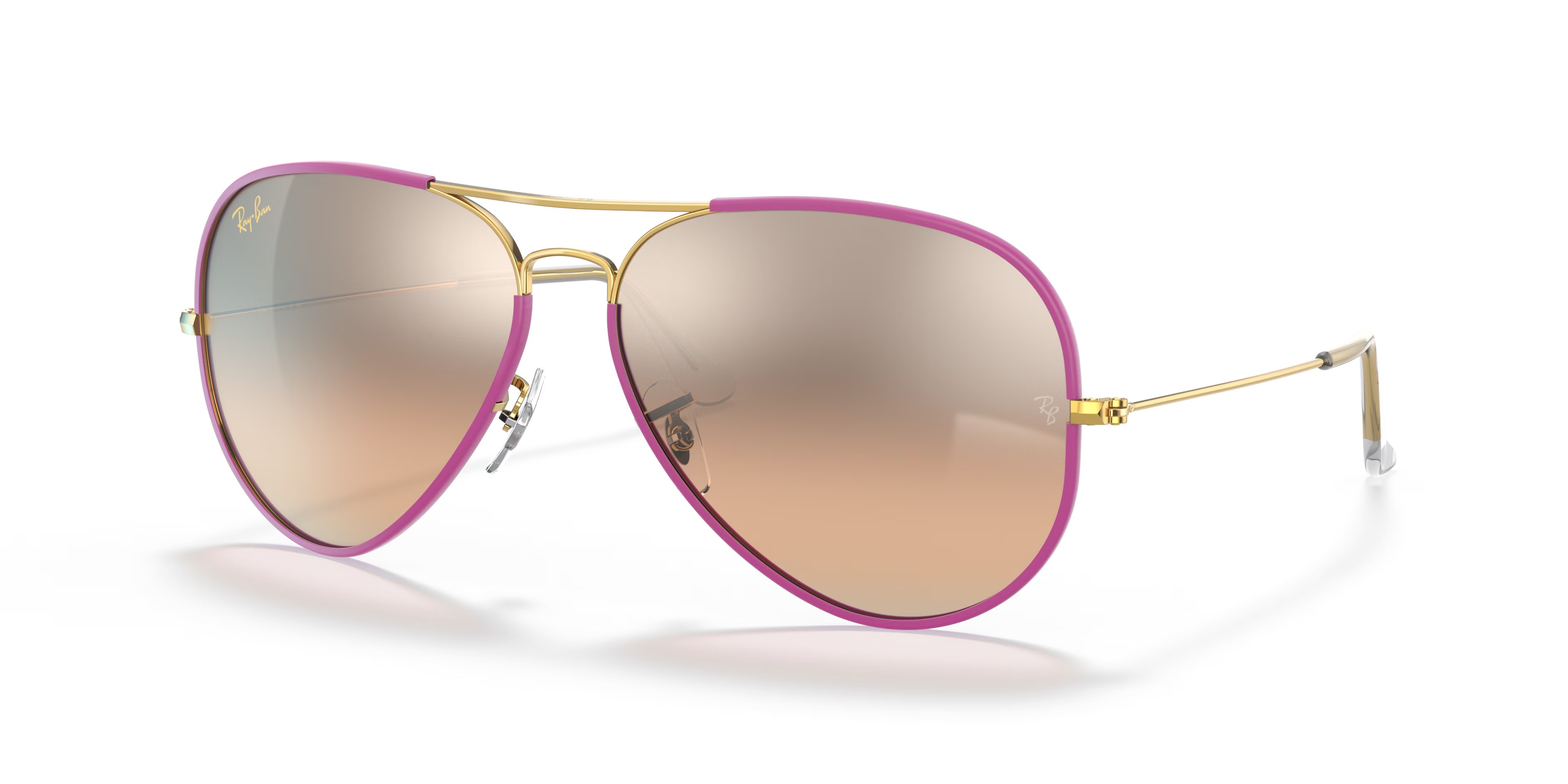 Ray-Ban Aviator – Gold Frame with Pink Accents and Gradient  display picture 1
