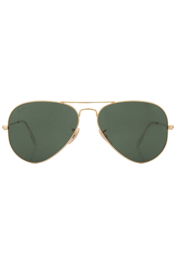 RB3025 Classic Aviator Sunglasses, Arista/Green, 58 mm