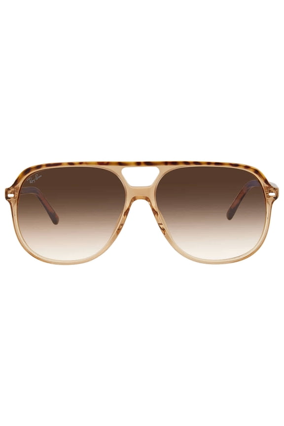 Ray Ban Bill Light Brown Gradient Square Unisex Sunglasses RB2198 129251 60