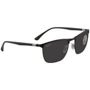 Ray Ban Chromance Polarized Dark Gray Rectangular Unisex Sunglasses RB3686 186/K8 57