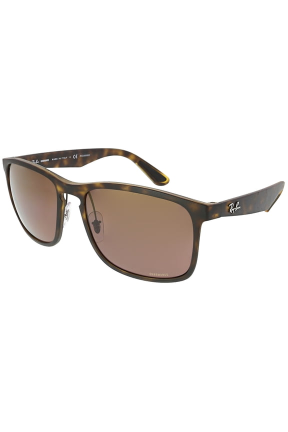 Chromance RB4264-894/6B-58 Brown Square Sunglasses