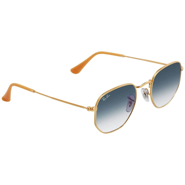Ray Ban Clear Gradient Blue Irregular Unisex Sunglasses RB3548 001