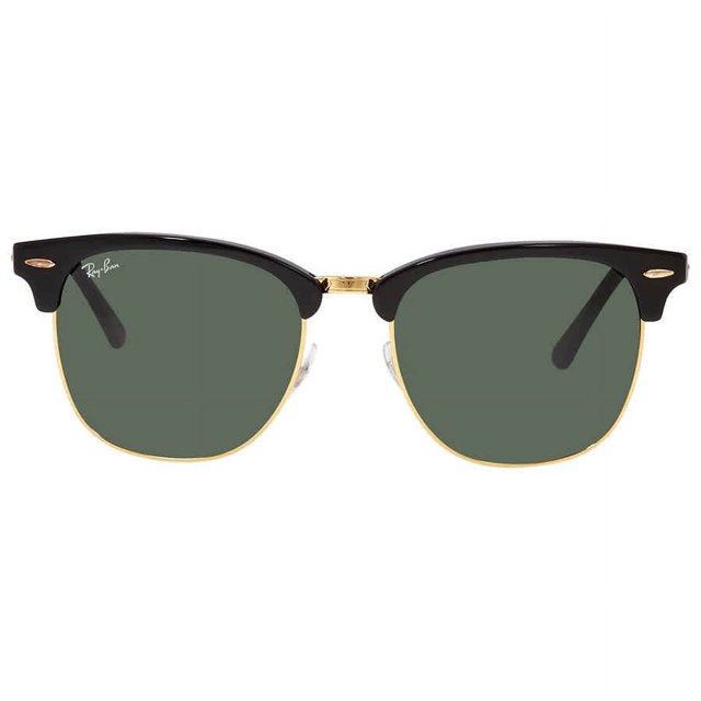 Ray Ban Clubmaster Classic Green Square Unisex Sunglasses RB3016 W0365 ...