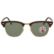 Ray Ban Clubmaster Classic Polarized Green Classic G-15 Unisex Sunglasses RB3016 990/58 51