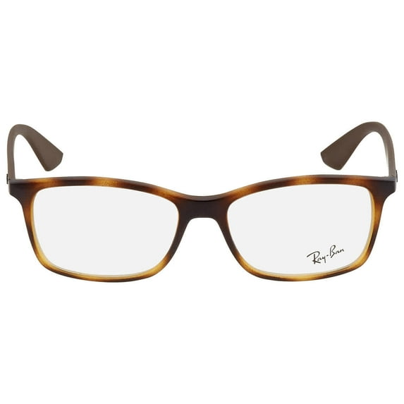 Ray Ban Demo Square Unisex Eyeglasses RX7047 5573 56