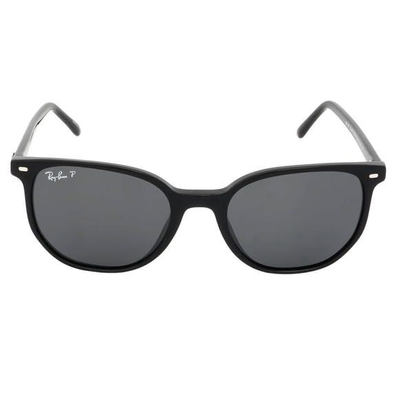 Ray Ban Sunglasses for Women and Men - Elliott 0RB2197 - Designer Sunglasses with High-Bridge Fit and Crystal Polarized Lenses - Black/Black - Size 52