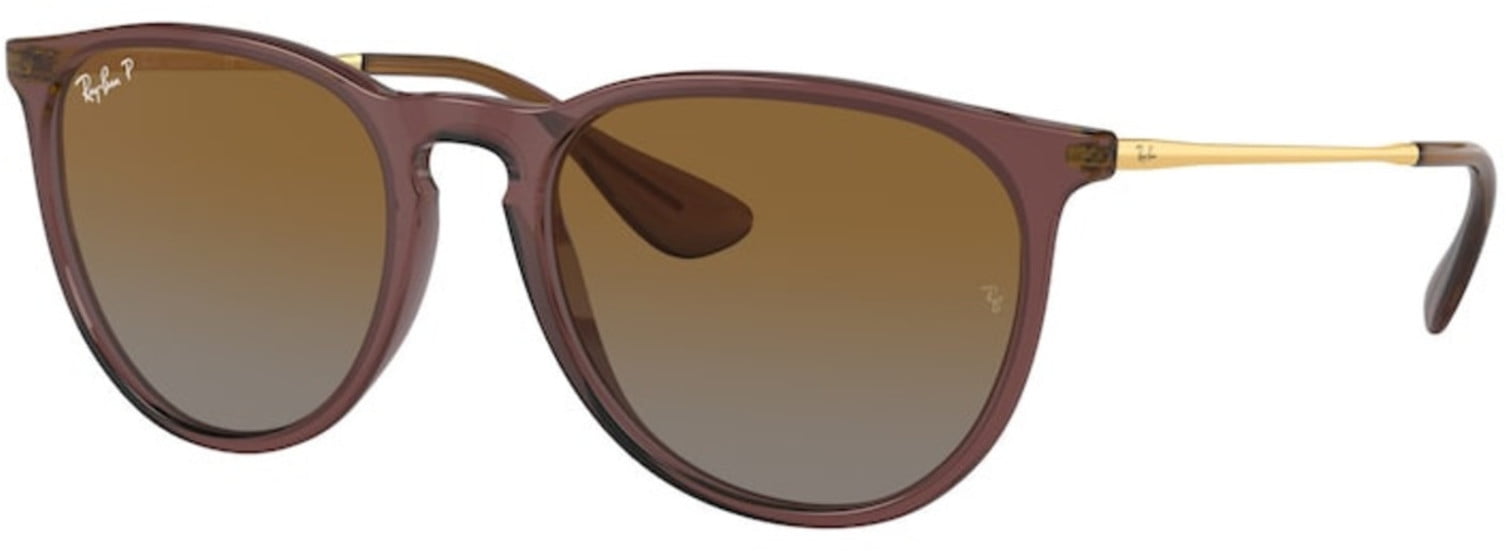 Ray-Ban Erika RB4171 Sunglasses - (6593T5) Transparent Dark Brown/Brown Gradient Polarized - 54mm