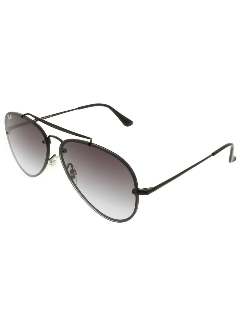 Ray-Ban Black Aviator Sunglasses with Gradient Lenses Ray-Ban Aviator Gradient M (55 - 14) with Blue lenses and  main image 4