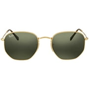 Ray Ban Hexagonal Flat Lenses Green Classic G-15 Unisex Sunglasses RB3548N 001 54