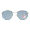 thumbnail image 1 of Ray Ban Hexagonal Flat Lenses Polarized Blue Unisex Sunglasses RB3548N 003/02 54, 1 of 5