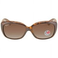 thumbnail image 1 of Ray Ban Jackie Ohh Polarized Brown Gradient Butterfly Ladies Sunglasses RB4101 710/T5 58, 1 of 5