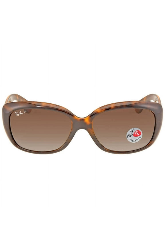 Ray Ban Jackie Ohh Polarized Brown Gradient Butterfly Ladies Sunglasses RB4101 710/T5 58
