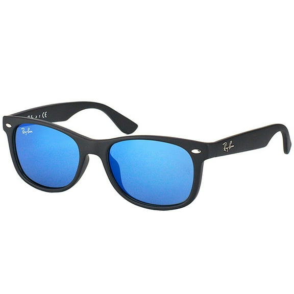Ray Ban Jr Sunglasses RJ9052SF 100S/55 Matte Black/Blue 48 16 130