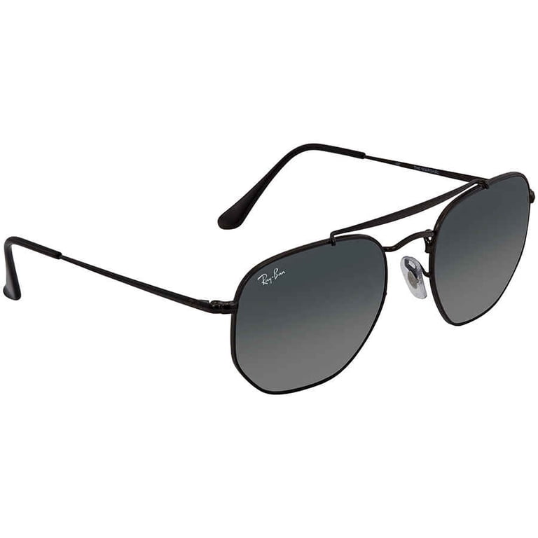 Ray-Ban The Marshal RB3648  002/71 Black Frame/Gray Gradient Lens New Ray-Ban The Marshal Black Metal Aviator Gradient  main image 4
