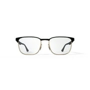 Ray-Ban Unisex Size 54 Square Prescription Eyeglasses with Case, Black on Arista/Demo Lens