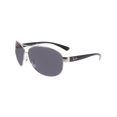 thumbnail image 1 of Ray-Ban Men's Gradient Active RB3386-003/8G-67 Silver Aviator Sunglasses, 1 of 3