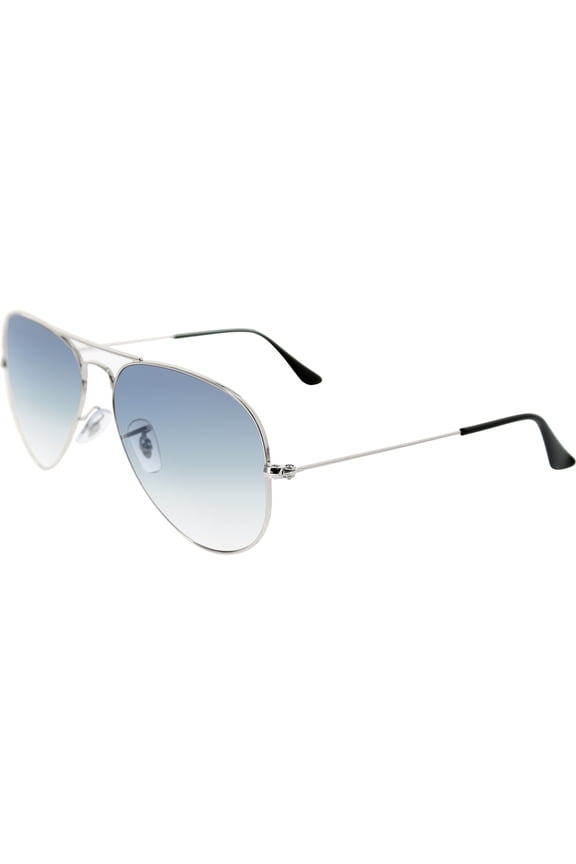 Men's Gradient Aviator RB3025-003/3F-58 Silver Sunglasses