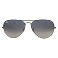 thumbnail image 1 of Ray-Ban Men's Gradient Aviator RB3025-004/78-62 Grey Sunglass, 1 of 2