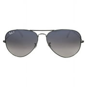 Ray-Ban Mens Gradient Aviator RB3025-004/78-62 Grey Sunglass