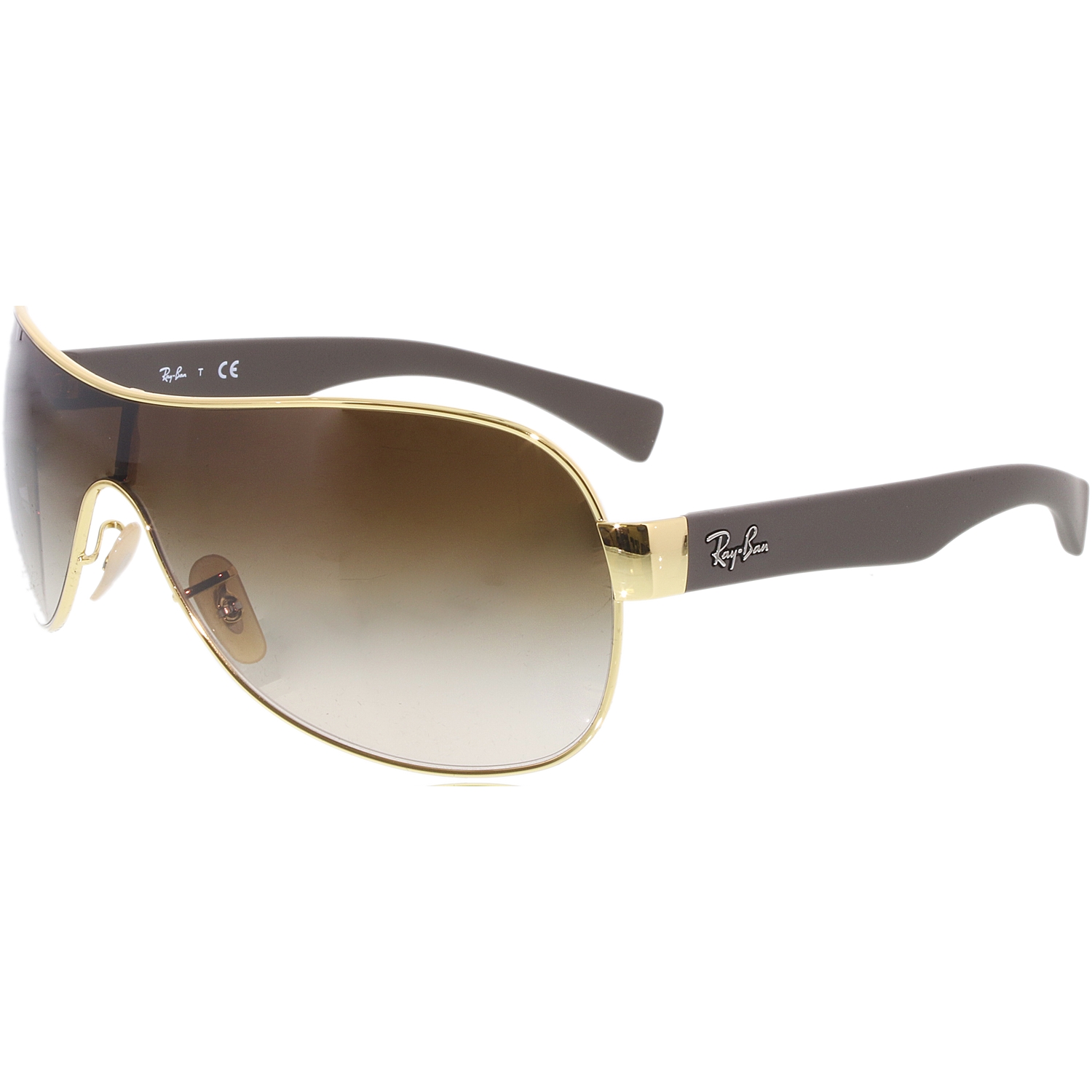 Ray-Ban Men's Gradient Highstreet RB3471-001/13-32 Gold Shield Sunglasses - image 1 of 3