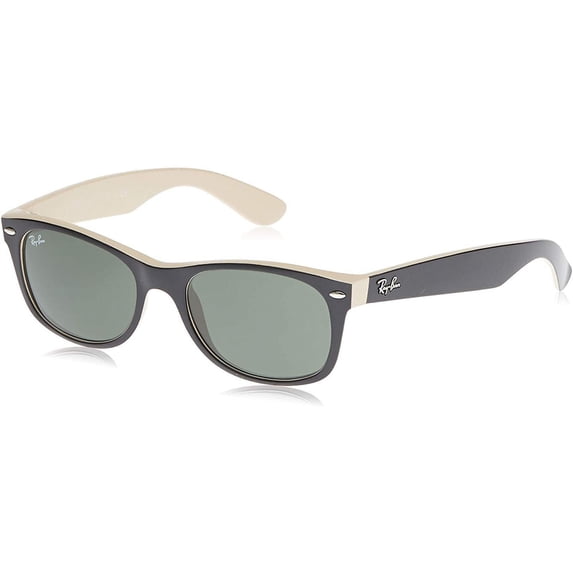 Ray-Ban Men's New Wayfarer RB2132-875-52 Black Wayfarer Sunglasses