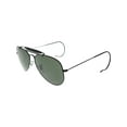 thumbnail image 1 of Ray-Ban Men's Outdoorsman RB3030-L9500-58 Black Aviator Sunglasses, 1 of 3