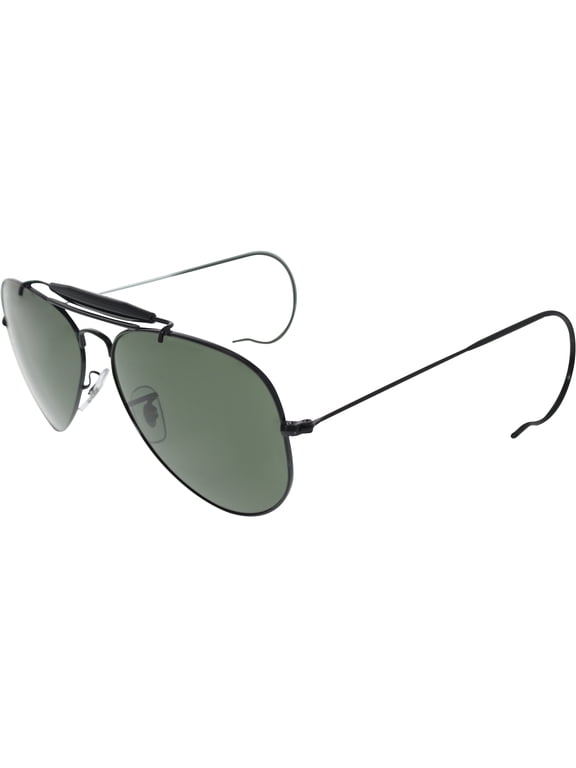 Men's Outdoorsman RB3030-L9500-58 Black Aviator Sunglasses