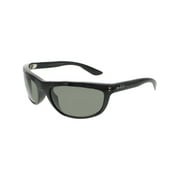 Ray-Ban Mens Polarized Balorama RB4089-601/58-62 Black Rectangle Sunglasses