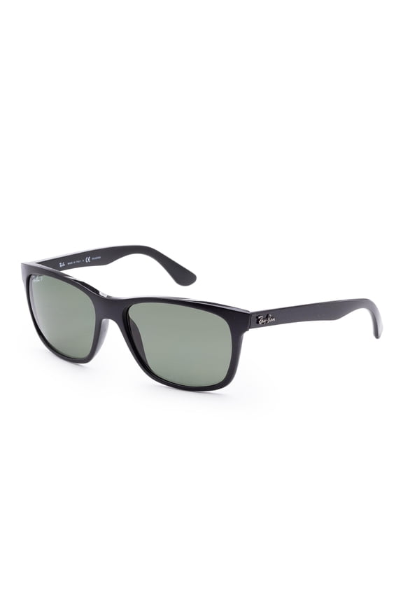 Men's Polarized Highstreet RB4181-601/9A-57 Black Square Sunglasses