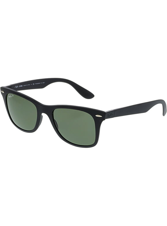 Ray-Ban Men's Polarized Liteforce Wayfarer RB4195-601S/9A-52 Black Square Sunglasses