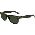 thumbnail image 1 of Ray-Ban Men's Polarized New Wayfarer RB2132-622/58-55 Black Oval Sunglasses, 1 of 3