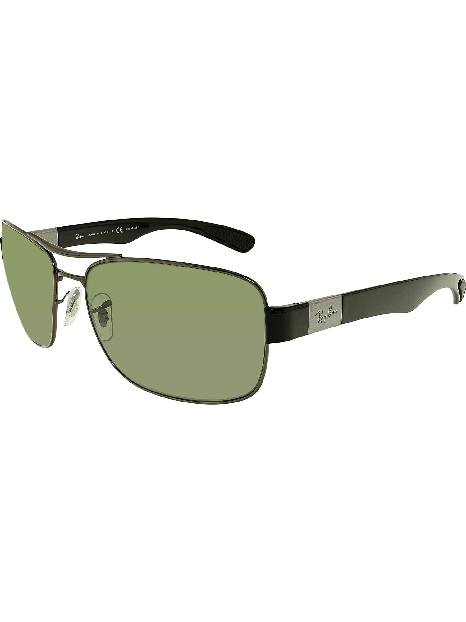 Ray-Ban Men's Polarized RB3522-004/9A-64 Black Aviator Sunglasses