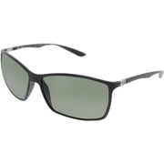 Ray-Ban Mens Polarized RB4179 RB4179-601S/9A-62 Black Rectangle Sunglasses