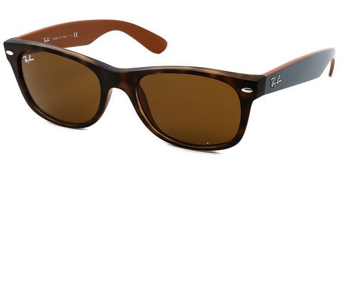 Ray-Ban Men's RB2132 Square Sunglasses Size 55 (Brown