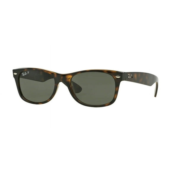 Ray-Ban Men's RB2132 Square Sunglasses - Size - 58 (Crystal Green Polarized)