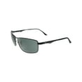 thumbnail image 1 of Ray-Ban Men's RB3498 RB3498-002/71-64 Black Rectangle Sunglasses, 1 of 3