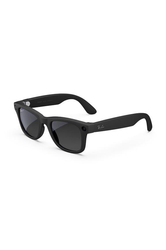 Ray-Ban Meta (Gen 2), Wayfarer, Matte Black, Polarized Gradient Graphite Lenses | Smart AI Glasses
