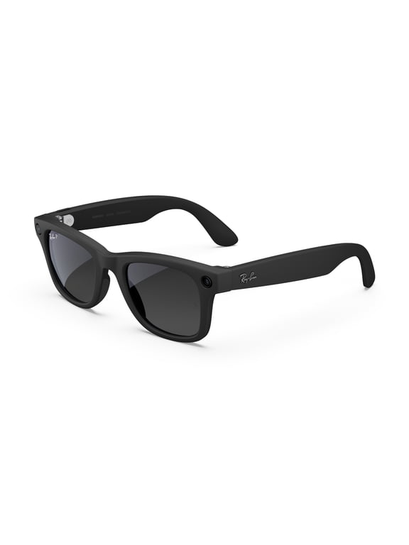 Ray-Ban Meta (Gen 2), Wayfarer, Matte Black, Polarized Gradient Graphite Lenses | Smart AI Glasses