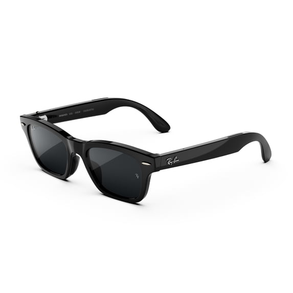Ray-Ban Meta Audio Burbank, Shiny Black, Transitions® Grey Lenses