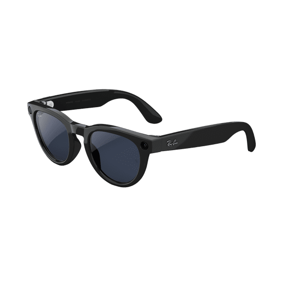 Ray-Ban Meta (Gen 2), Headliner Low Bridge Fit, Shiny Black, Transitions® Sapphire Lenses