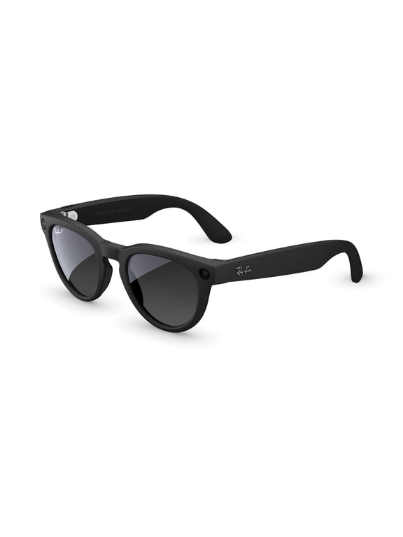 Ray-Ban Meta (Gen 2), Headliner, Matte Black, Polarized Gradient Graphite Lenses | Smart AI Glasses