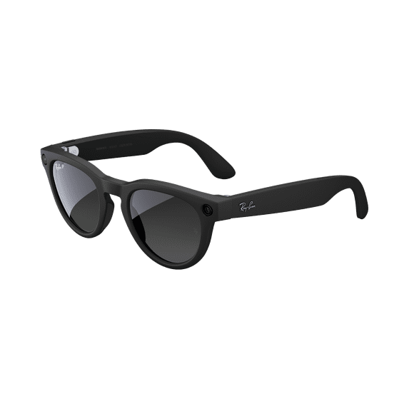 Ray-Ban Meta (Gen 2), Headliner, Matte Black, Polarized Gradient Graphite Lenses | Smart AI Glasses